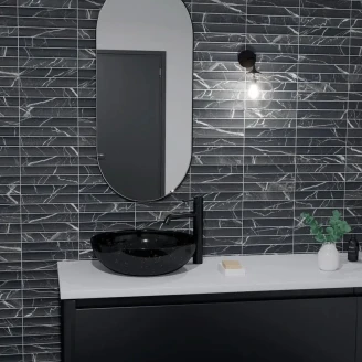 Marmor Veggflis <strong>Argos</strong>  Marquina Matt 12x23 cm