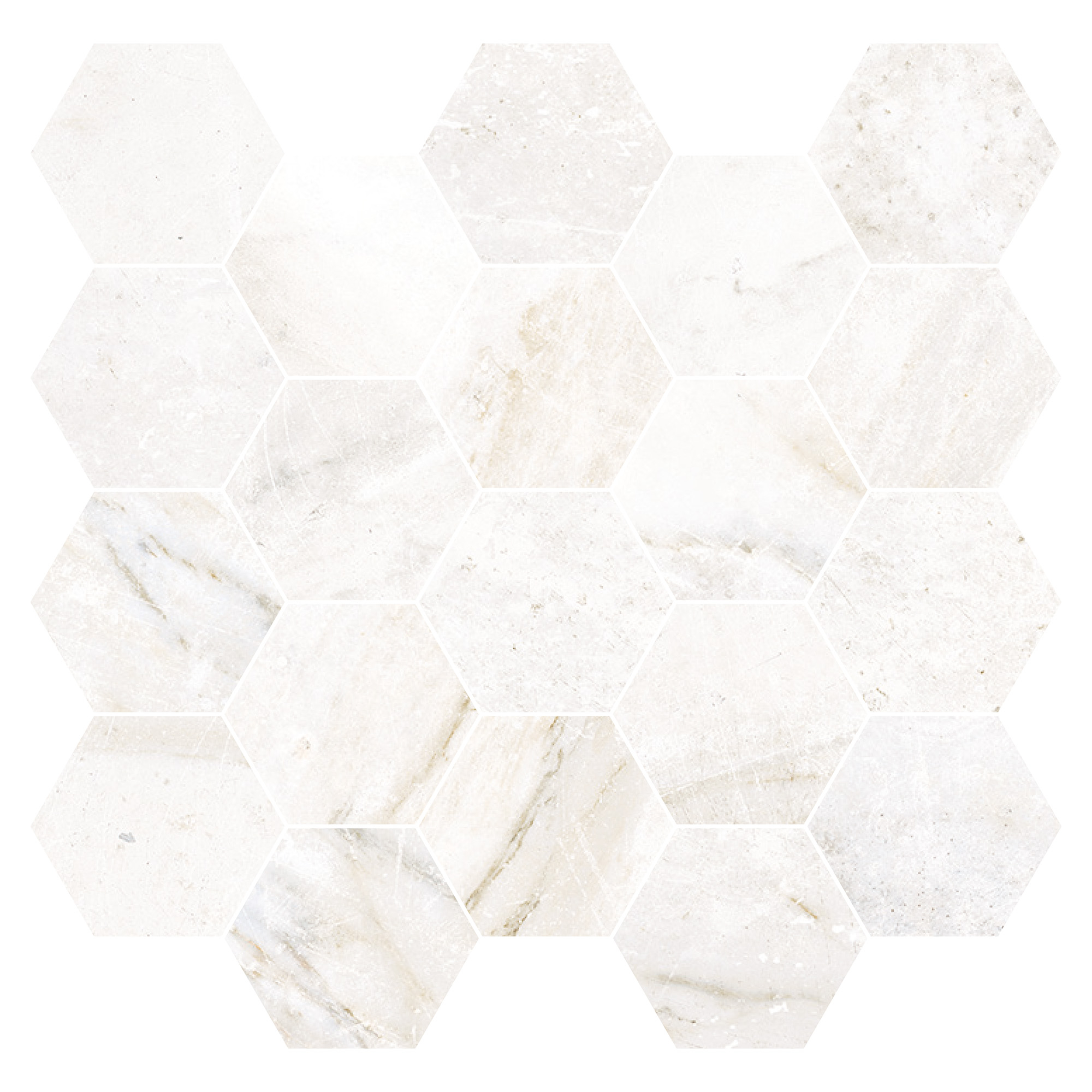 Mosaikk Gulvflis Canterbury Kremhvit Matt 30x0 cm