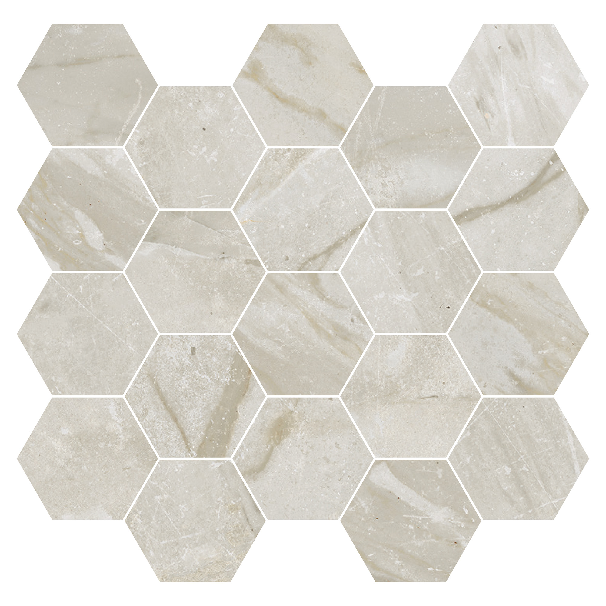 Mosaikk Gulvflis Canterbury Naturgrå Matt 30x30 cm
