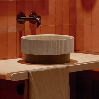 Bathco Servant Stone Mappi Beige 36 cm