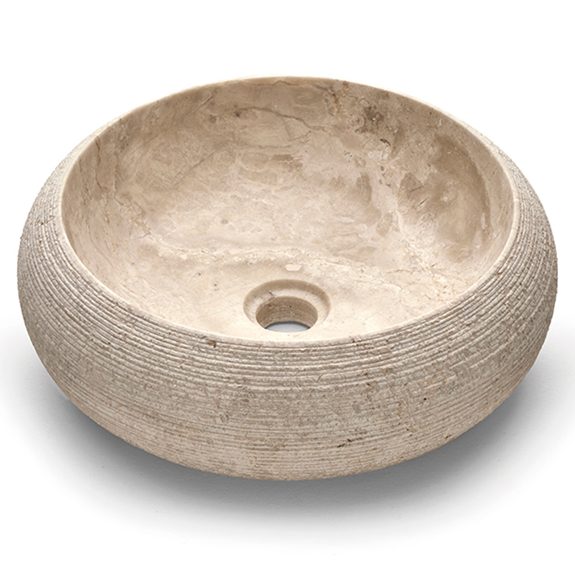 Bathco Servant Stone Domed Rund Beige 40 cm