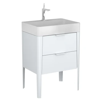 Servantskap <strong>Mood</strong>  Hvit Matt 60 cm med Handfat Hvit Matt