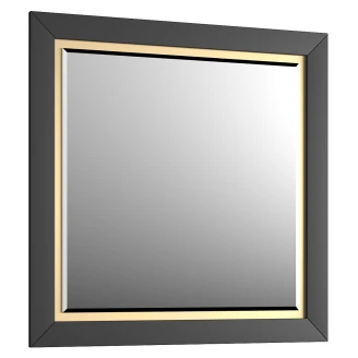 Speil <strong>Elan</strong>  Svart Matt 80x80 cm