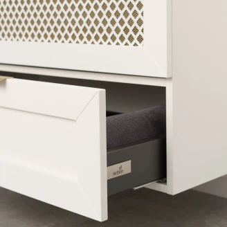 Servantskap Elan Hvit Matt 80 cm med Benkeplate & Servant Hvit