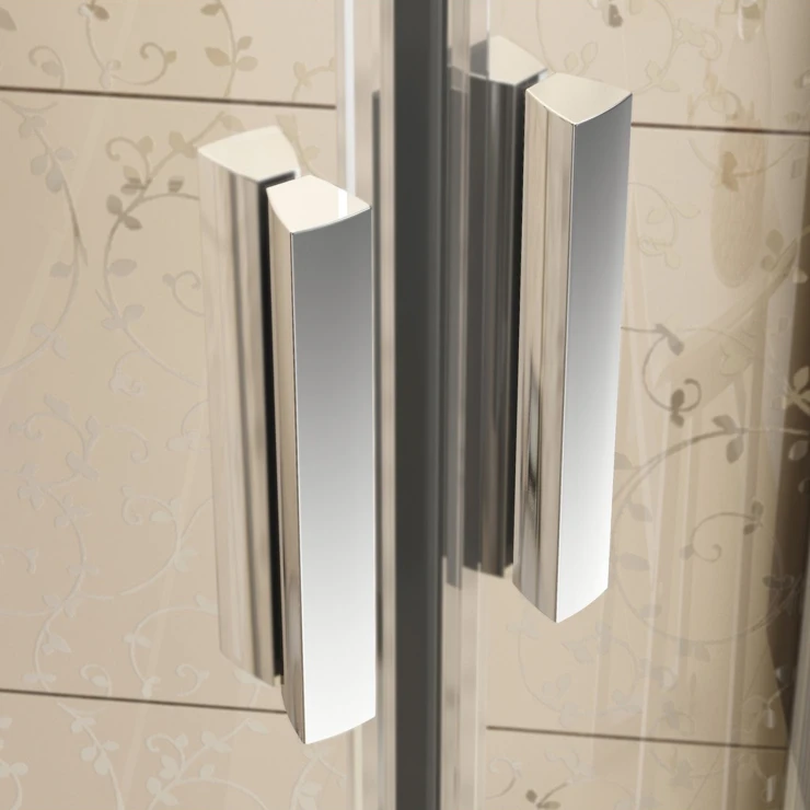 Ravak Dusjhjørne Blix 80x80 cm Rund Krom Blank