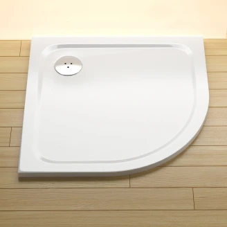 Ravak Dusjkar <strong>Elipso Pro</strong>  Chrome 80x80 Rund Hvit Blank