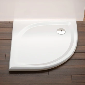 Ravak Dusjkar <strong>Elipso Pro</strong>  Flat 90x90 Rund Hvit Blank