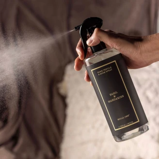 Cereria Molla Sett Premium Duftdiffuser, Refill til Duftdiffuser & Tekstilspray Basilikum Mandarin