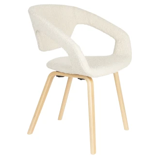 Zuiver Stol med Armlene <strong>Flexback</strong>  Beige