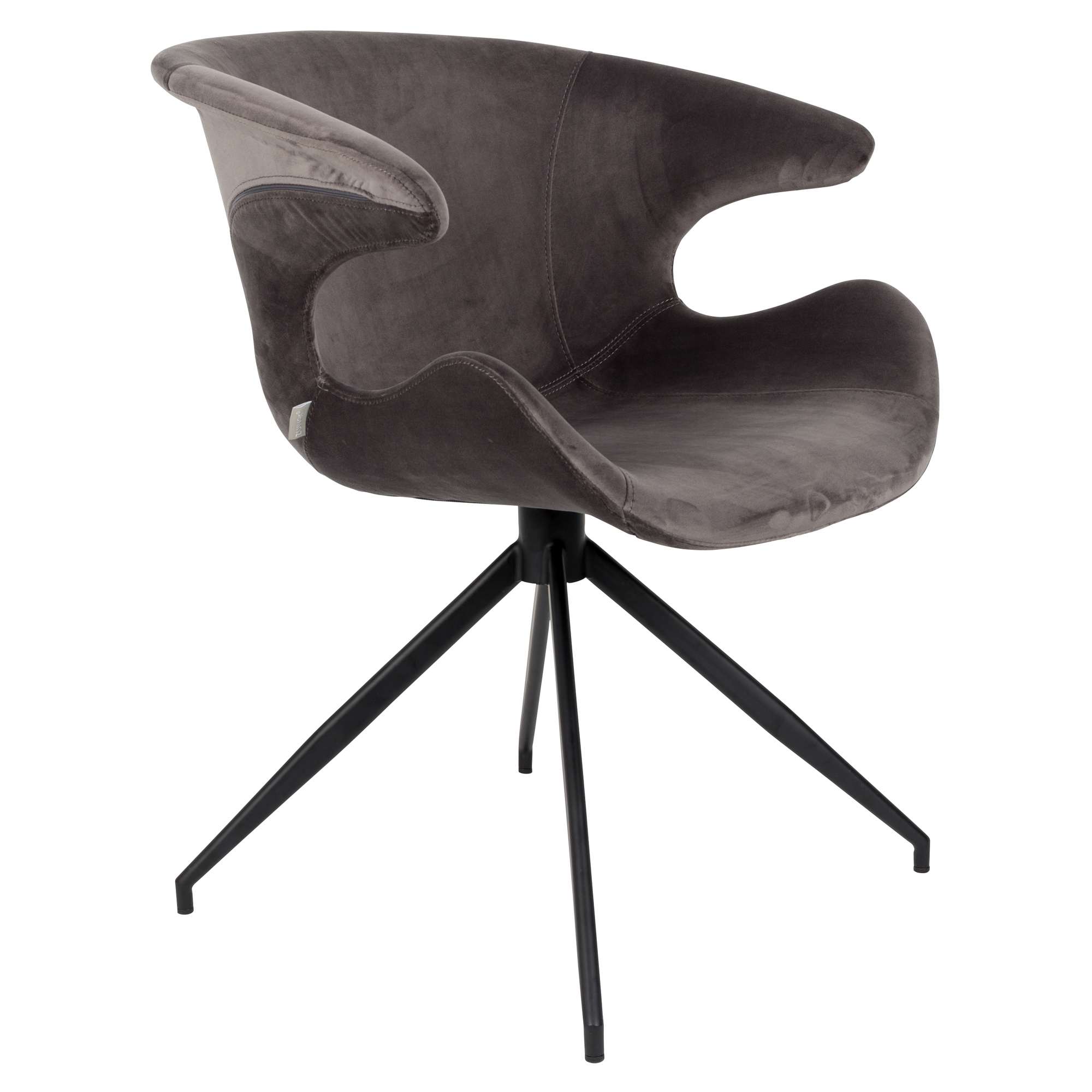 Zuiver Stol med Armlene Mia Grå