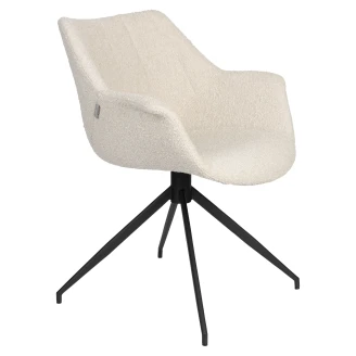 Zuiver Stol med Armlene Svingbar <strong>Doulton</strong>  Hvit