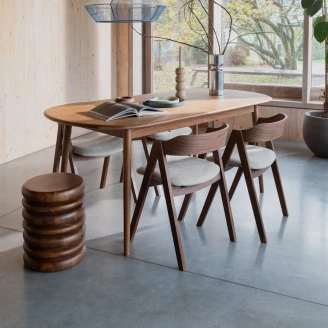 Zuiver Spisebord Oval Twist Tre Valnøtt