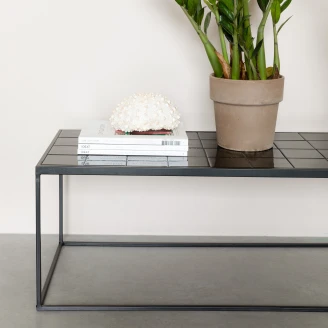 Zuiver Sofabord Glazed Svart 42.5x93 cm