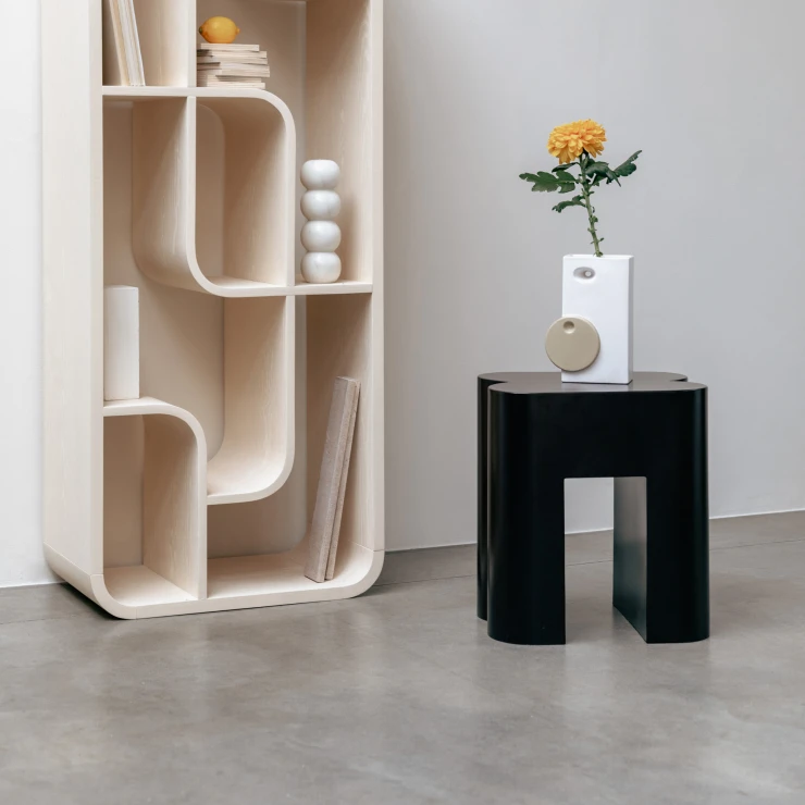 Zuiver Sidebord Shape Mørkebrun Ø40 cm