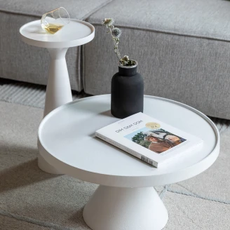 Zuiver Sidebord Floss Hvit Ø28 cm