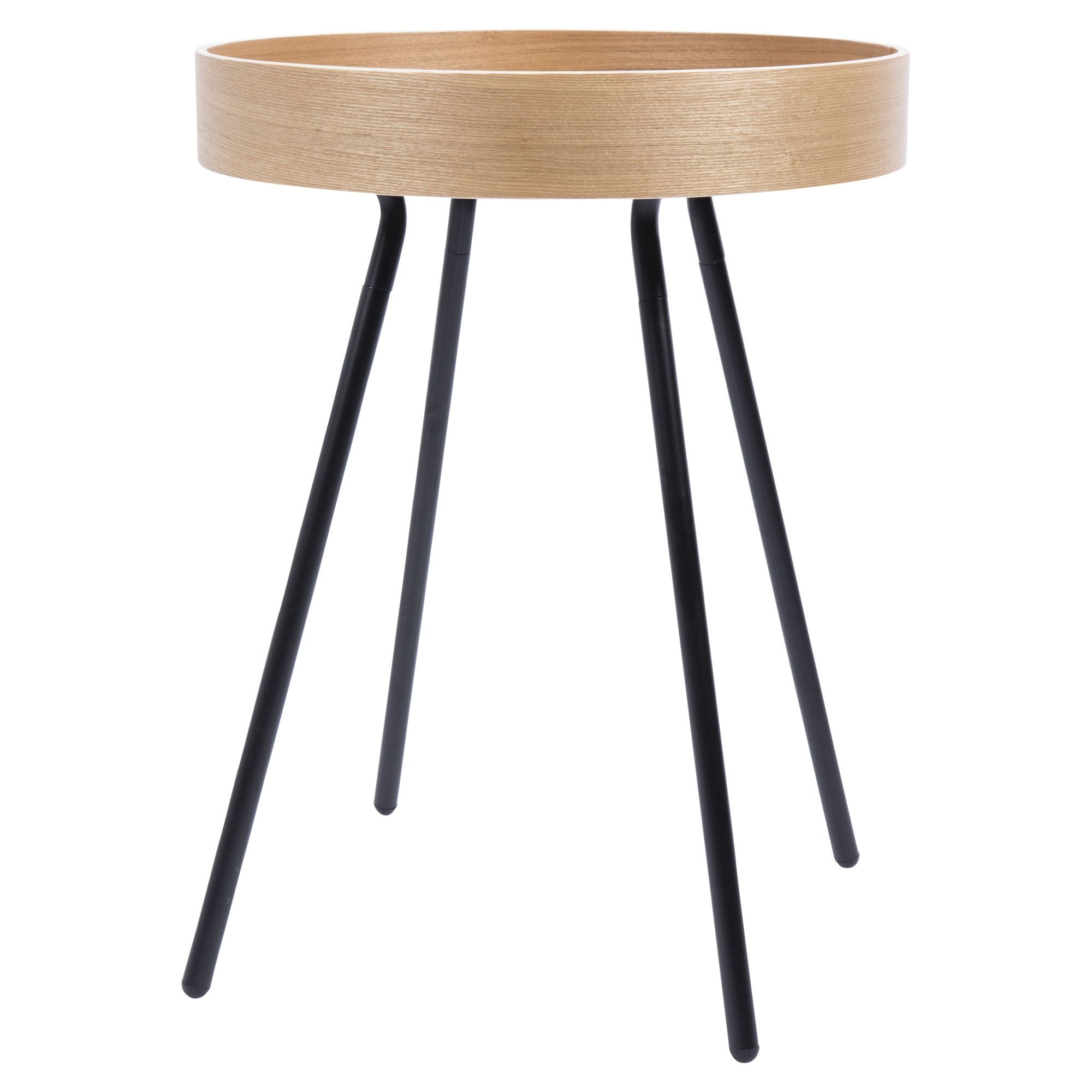 Zuiver Sidebord Oak Brun Ø46 cm