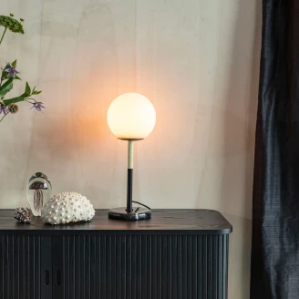 Zuiver Bordlampe Orion Delta Svart, Hvit