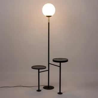 Zuiver Gulvlampe Lading <strong>Orion Delta</strong>  Svart, Hvit