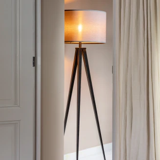 Zuiver Gulvlampe <strong>Tripod Ny</strong>  Svart, Grå