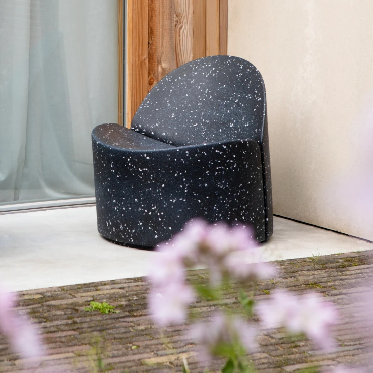 Zuiver Hagestol Bloom Ny Svart, Hvit