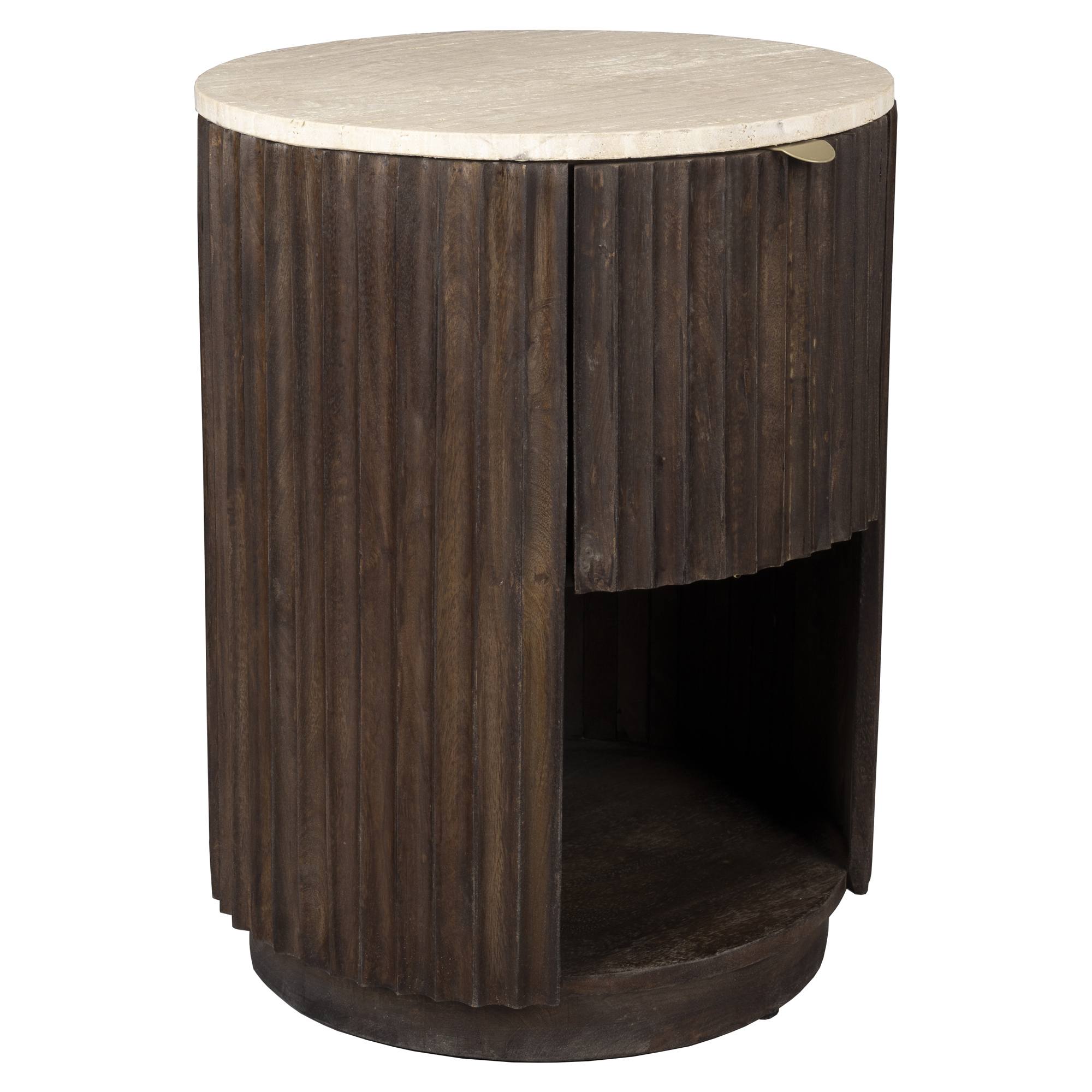 Dutchbone Sidebord/Nattbord Marlow Brun Ø45 cm