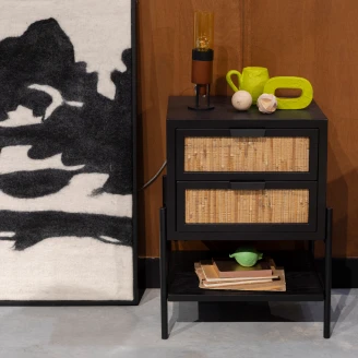 Dutchbone Sidebord/Nattbord <strong>Yasu</strong>  Svart