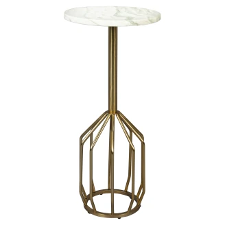 Dutchbone Sidebord M <strong>Salerno Ny</strong>  Gull, Hvit
