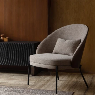 Dutchbone Loungestol <strong>Rodin</strong>  Beige