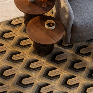 Dutchbone Teppe 160x230 cm <strong>Lockhart</strong>  Beige, Grønn