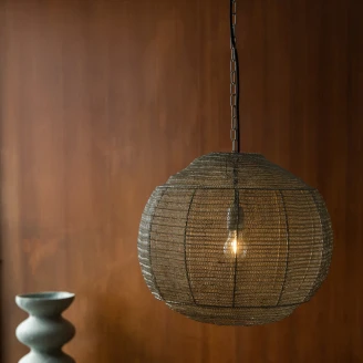Dutchbone Hengende Lampe M <strong>Meezan</strong>  Grå