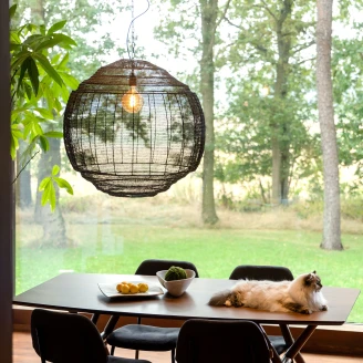 Dutchbone Hengende Lampe XL <strong>Meezan</strong>  Svart