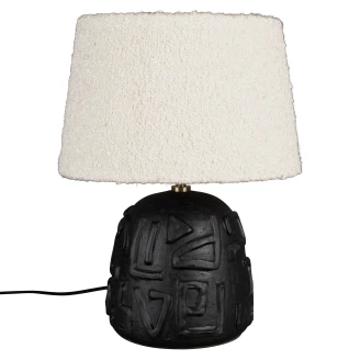 Dutchbone Bordlampe <strong>Renzo</strong>  Svart, Hvit