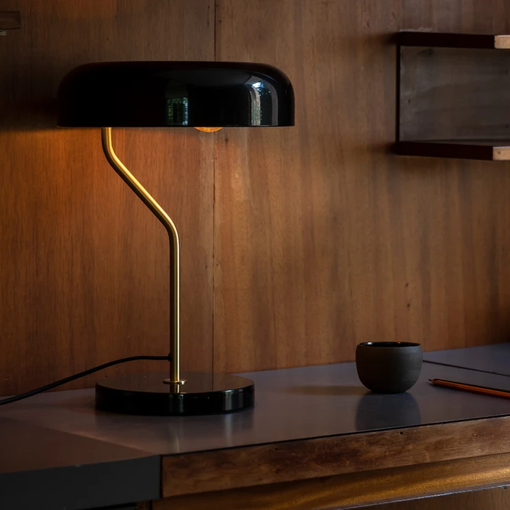 Dutchbone Bordlampe Eclipse Ny Svart