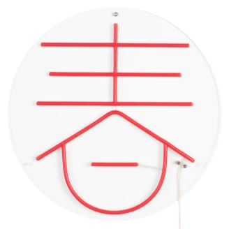 Dutchbone Vegglampe Neon Vår <strong>Sya</strong>  Oransje