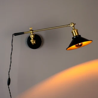 Dutchbone Vegglampe <strong>Penelope</strong>  Svart