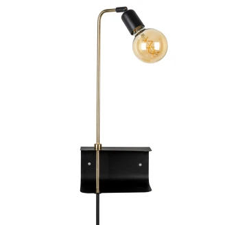 Dutchbone Vegglampe <strong>Shaw</strong>  Svart