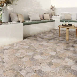 Gulvflis <strong>Arv</strong>  Beige Matt Relieff 44x62 cm