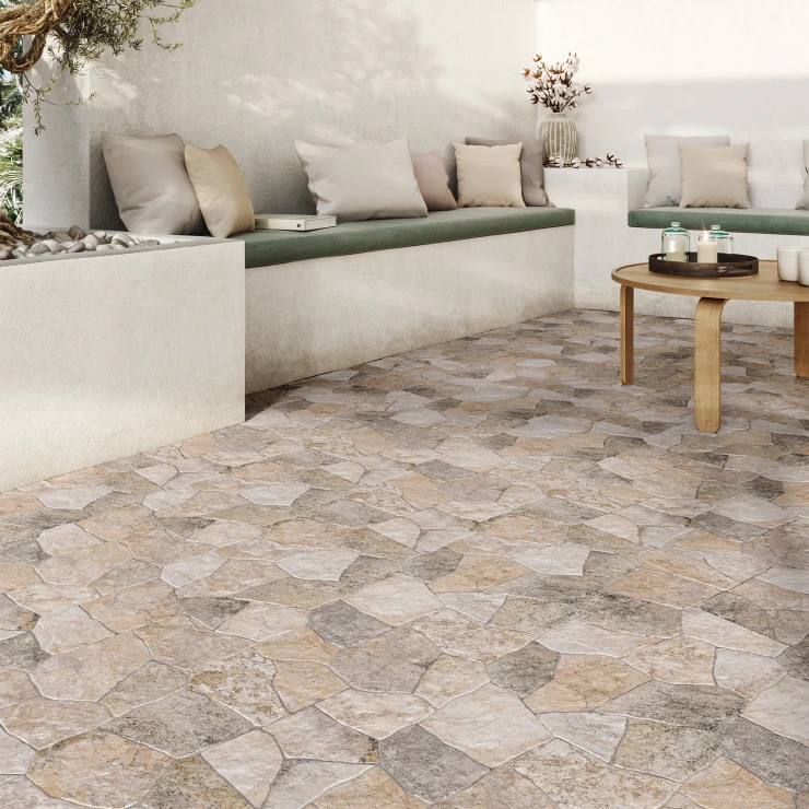Gulvflis Arv Beige Matt Relieff 44x62 cm