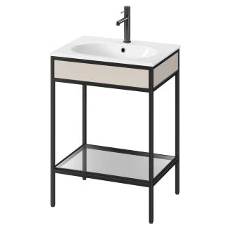 Servantskap <strong>Balans</strong>  60 cm med Glashylla & Beige Panel