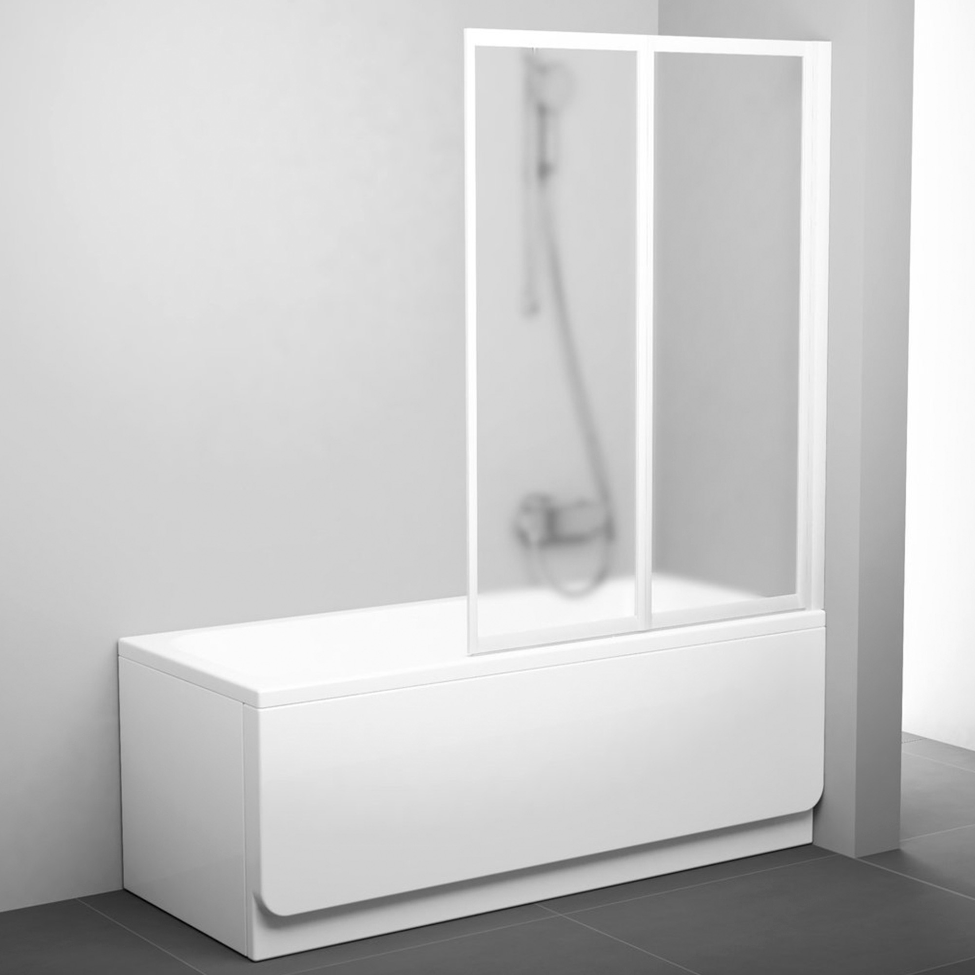 Badekarvegg Reflecta Hvit Matt 3 mm 105x140 cm Druva