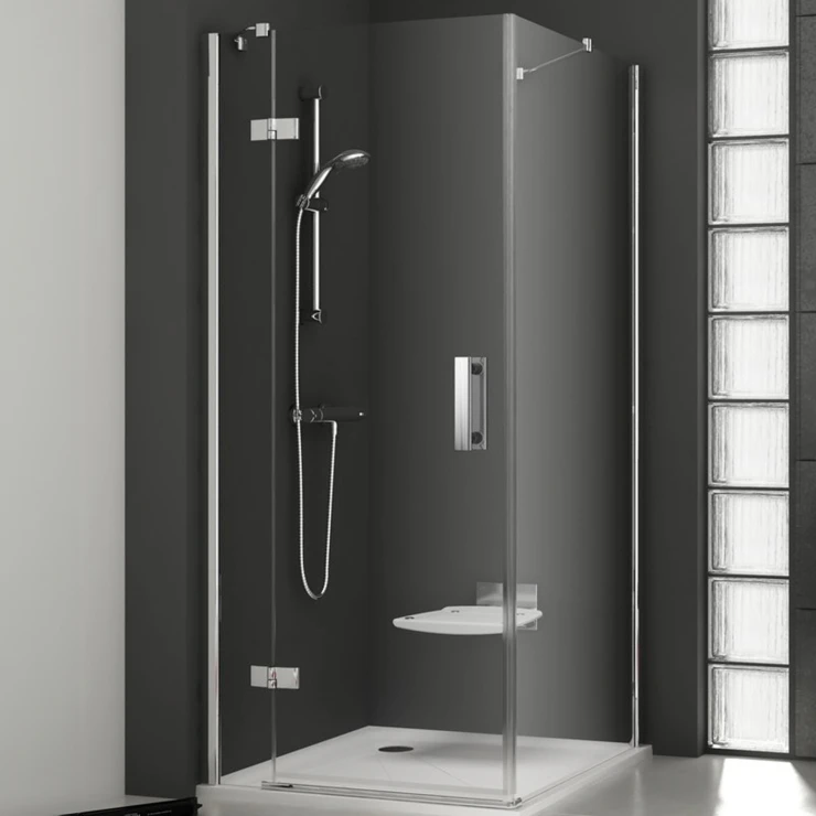 Ravak Dusjhjørne SmartLine 120x80 cm Krom Blank Venstre