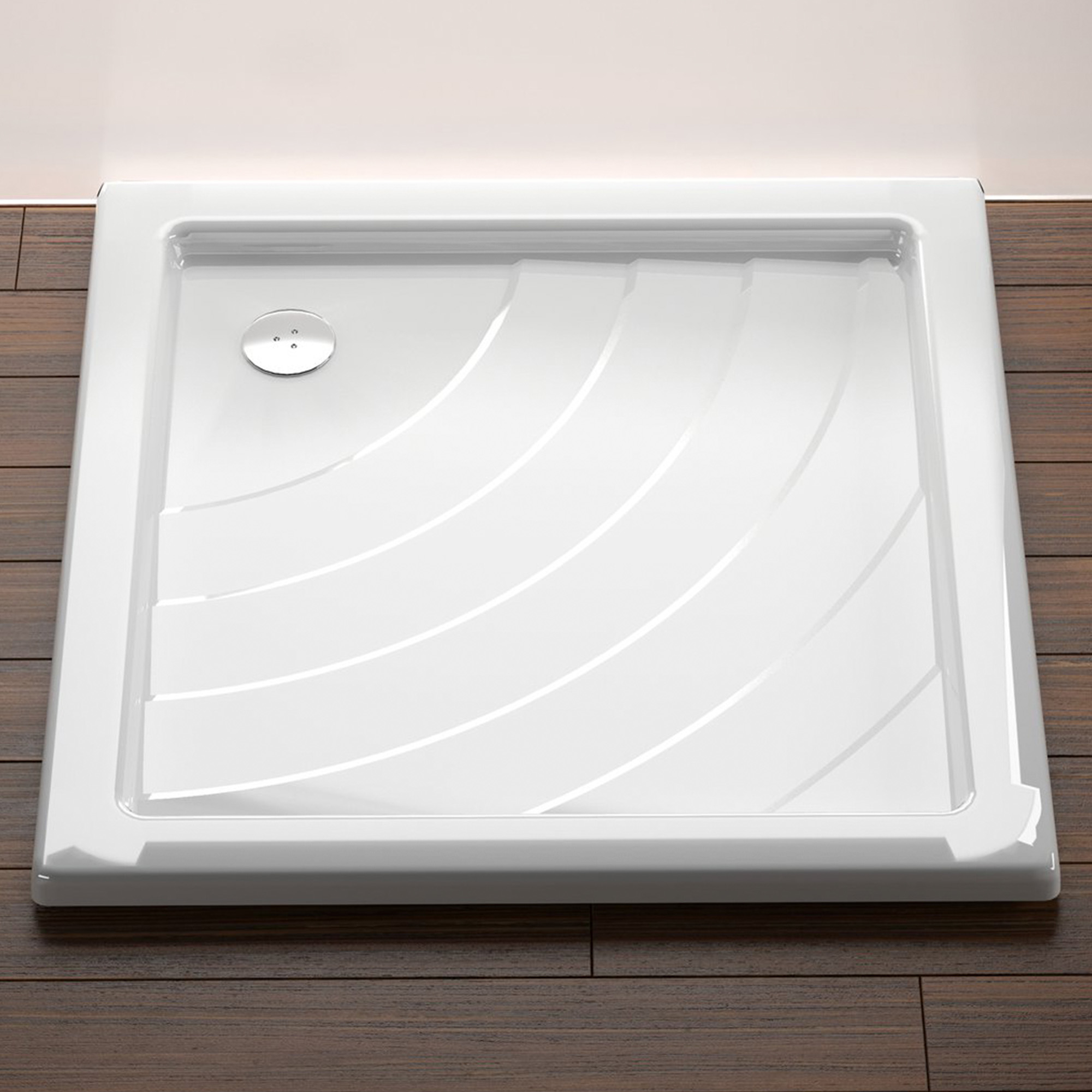 Ravak Dusjkar Angela LA 90x90 Kvadratisk Hvit Blank
