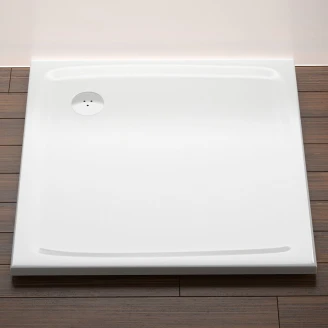 Ravak Dusjkar <strong>Perseus Pro</strong>  Flat 80x80 Kvadratisk Hvit Blank