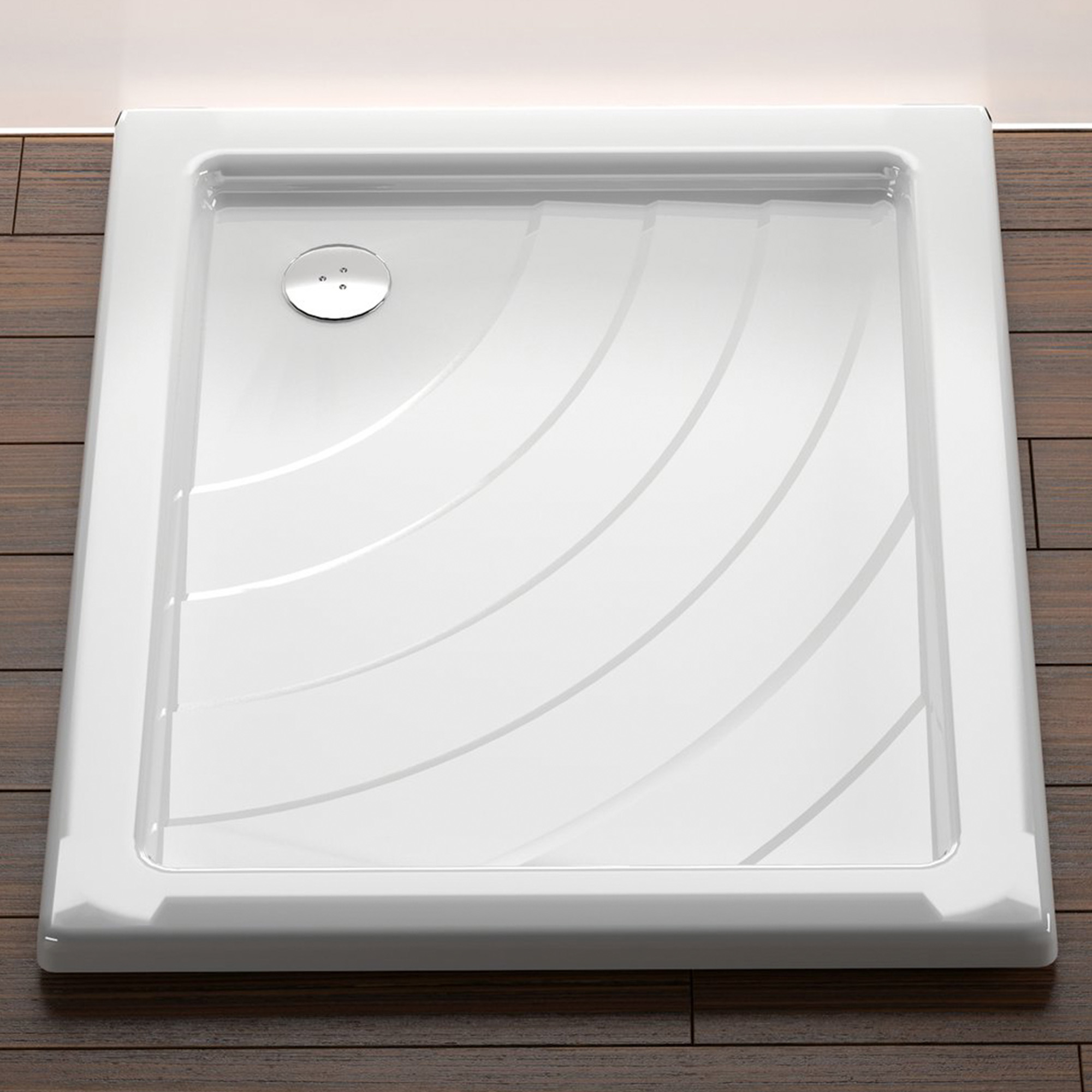 Ravak Dusjkar Aneta LA 75x90 Kvadratisk Hvit Blank