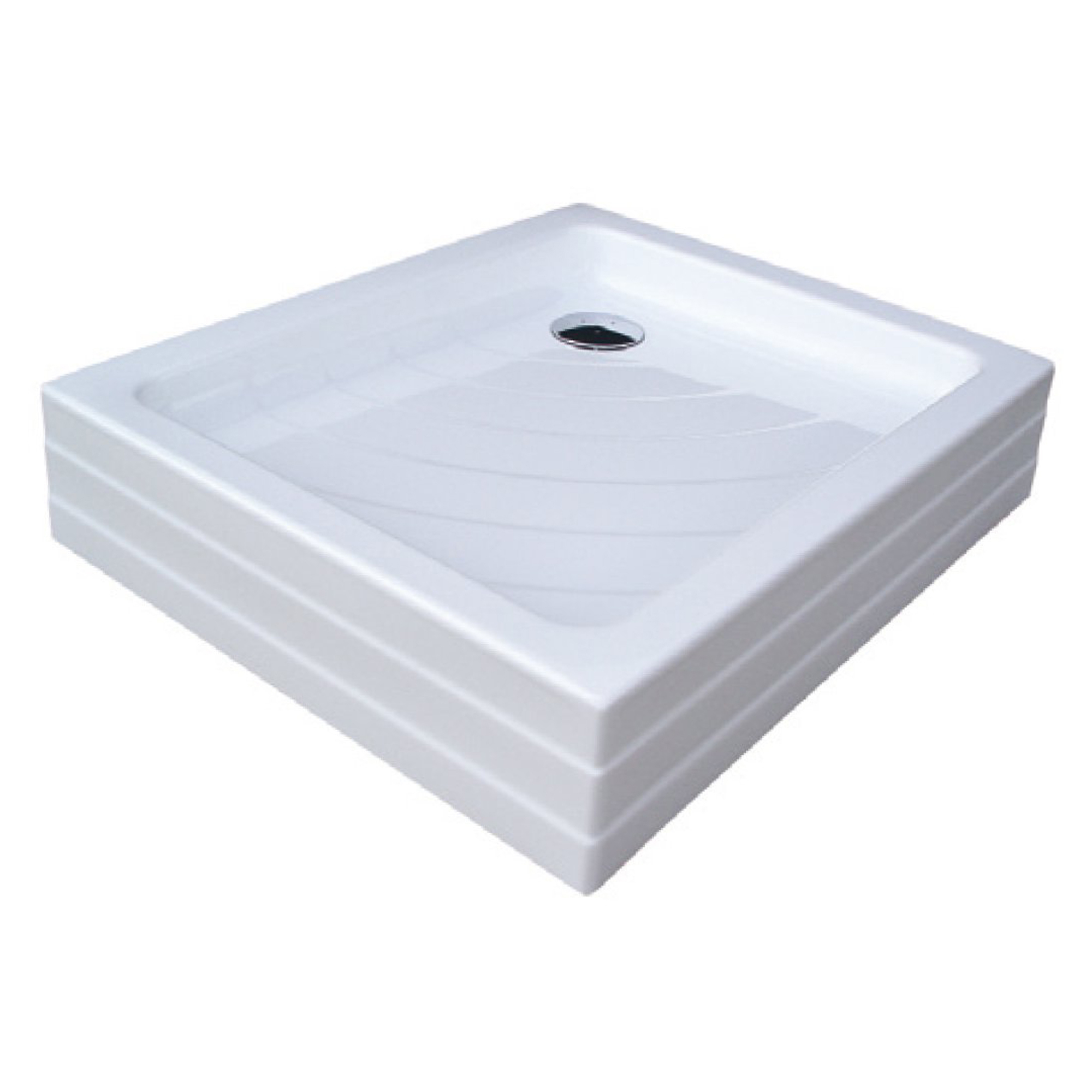 Ravak Dusjkar Aneta PU 75x90 Kvadratisk Hvit Blank