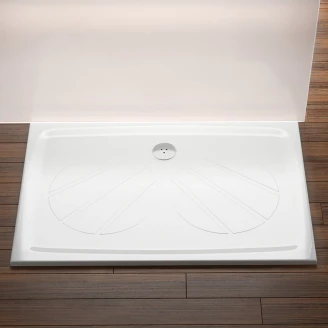 Ravak Dusjkar <strong>Gigant Pro</strong>  100x80 Rektangulær Hvit Blank Venstre