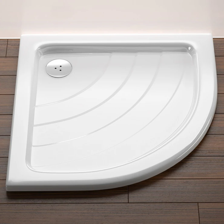 Ravak Dusjkar Ronda LA 90x90 Rund Hvit Blank