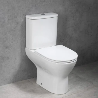 Toalettsete Edge Hvit Blank