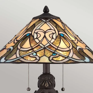 Quoizel Bordlampe Indus Flerfarget, Bronse