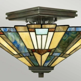 Quoizel Taklampe Inglenook Flerfarget